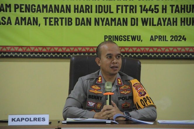 
					Polres Pringsewu gelar Latihan Pra Operasi Ketupat 2024