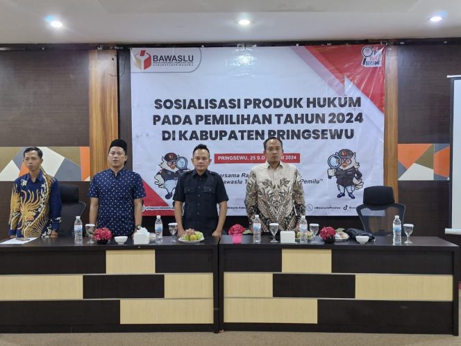 
					Tingkatkan Kapasitas SDM, BAWASLU Pringsewu Gelar Sosialisasi Produk Hukum Kepada Jajarannya
